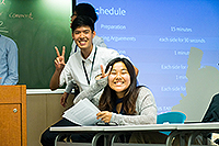 CUHK students prepare for workshops (Photo Credit: Mr. Samuel Lo; programme host: National Taiwan University)
